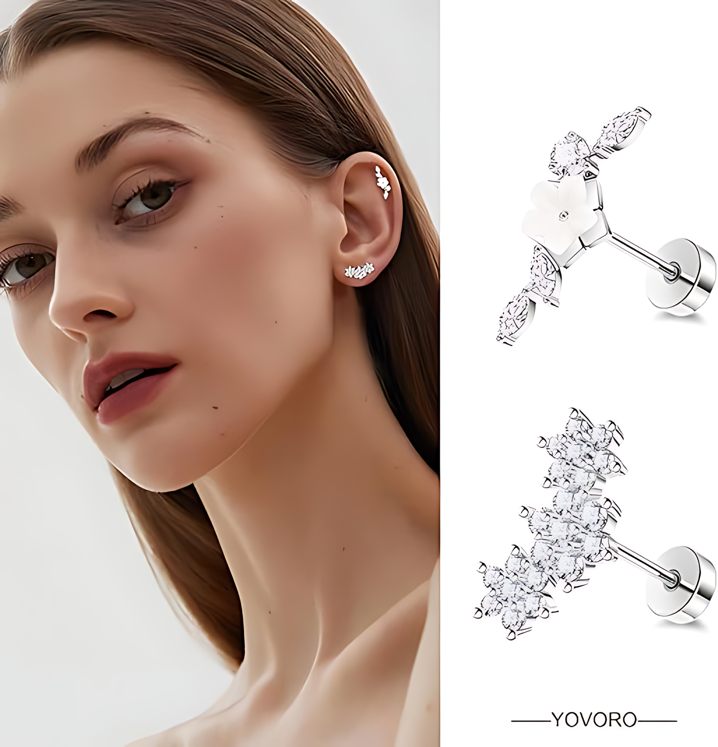 Stainless Steel Cartilage Earrings (9Pcs)