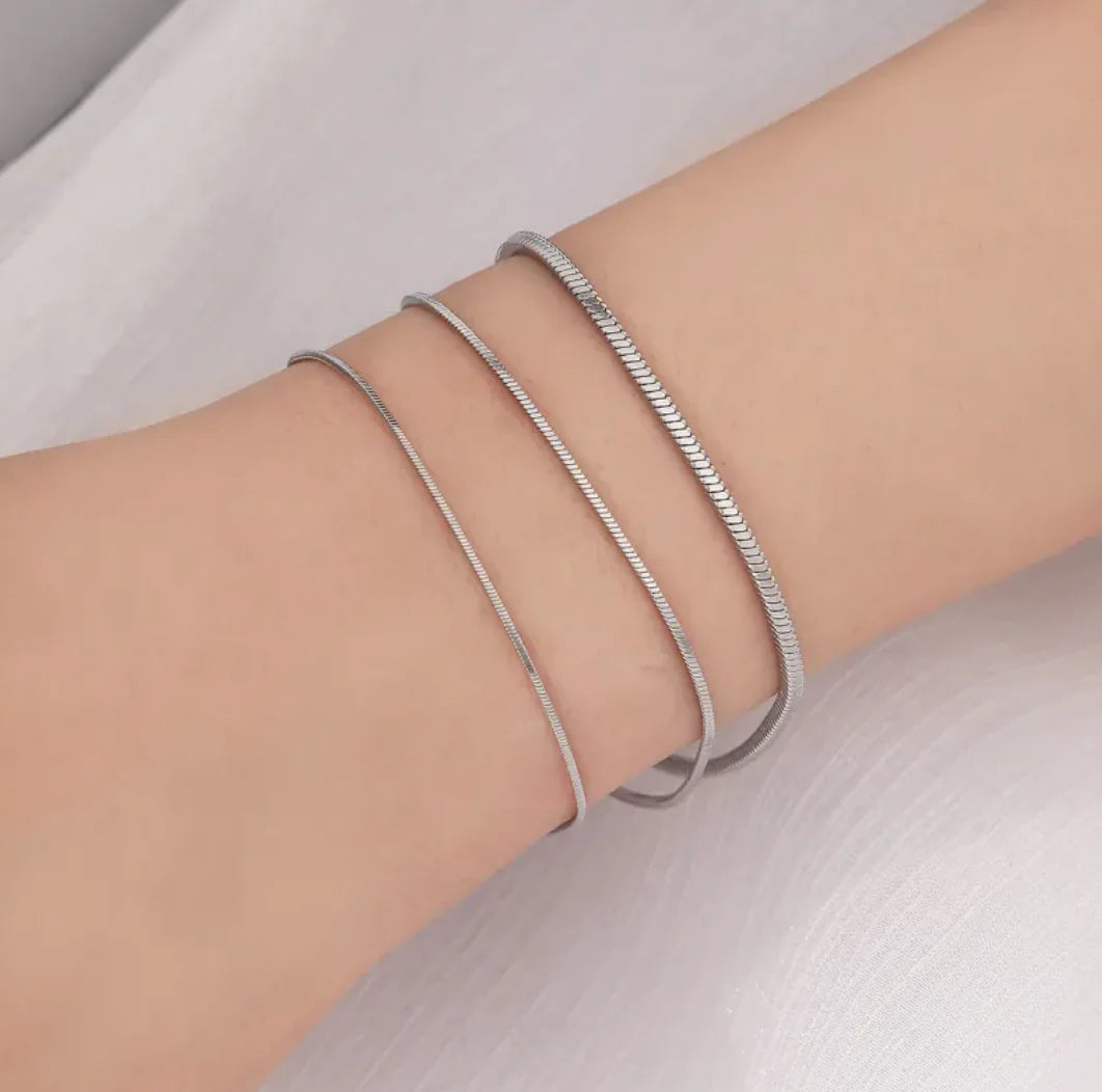 Gold-Plated Snake Chain Bracelet