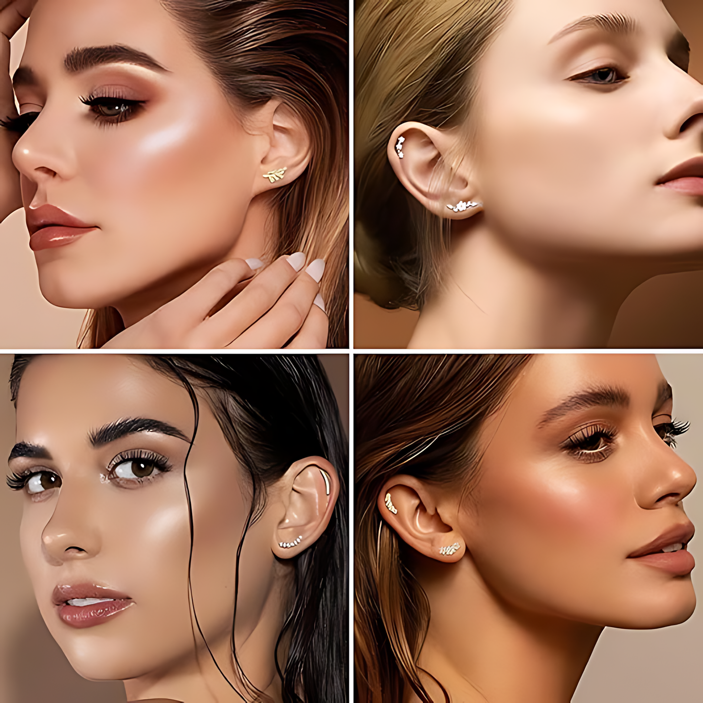 Stainless Steel Cartilage Earrings (9Pcs)